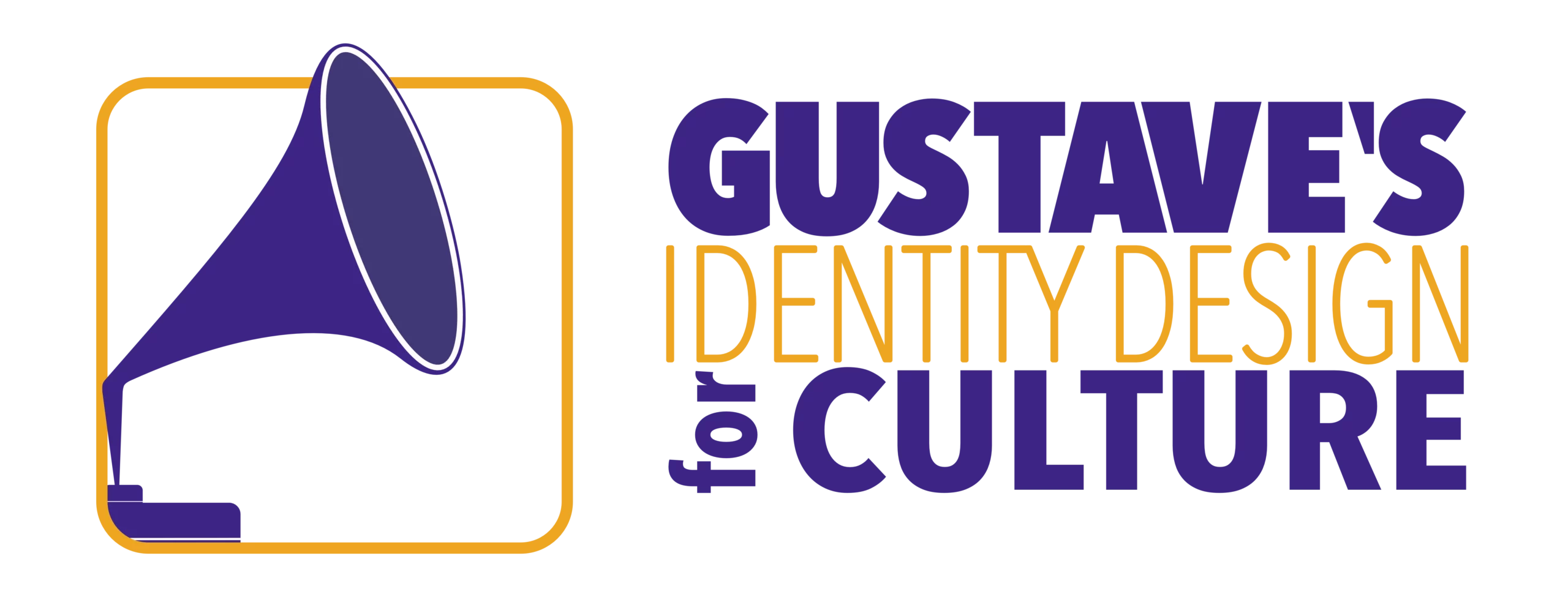 Logo di gustave's identity design for culture su sfondo trasparente