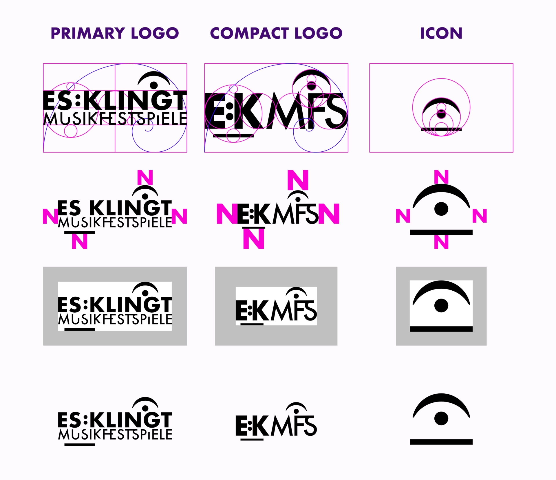 studio logo e simbolo Es Klingt Musikfestspiele