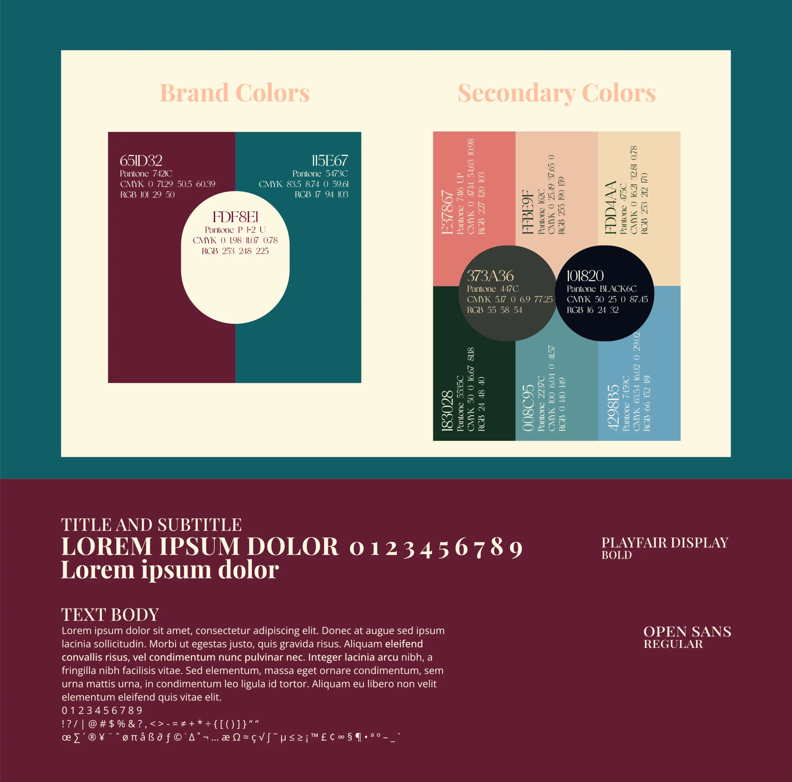 Studio dei colori e dei font per Tessuti Sociali