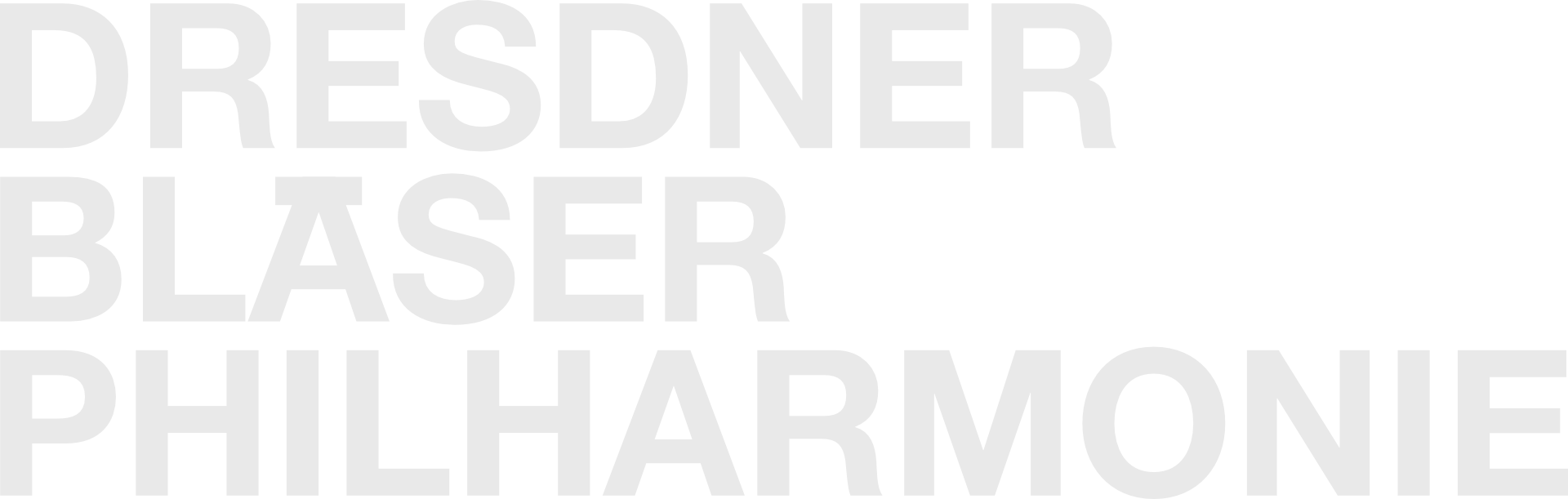 Logotipo dresdner blaser philharmonie